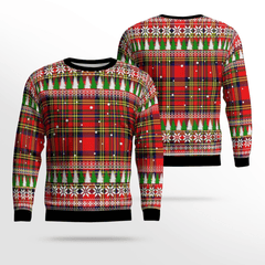 Clan Hepburn Tartan Christmas Ugly Sweater AB84 Hepburn Tartan Tartan Ugly Sweater   