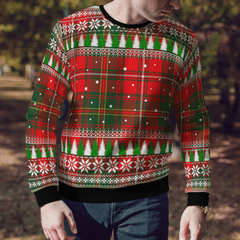 Clan Hay Modern Tartan Christmas Ugly Sweater GR85 Hay Modern Tartan Tartan Ugly Sweater   