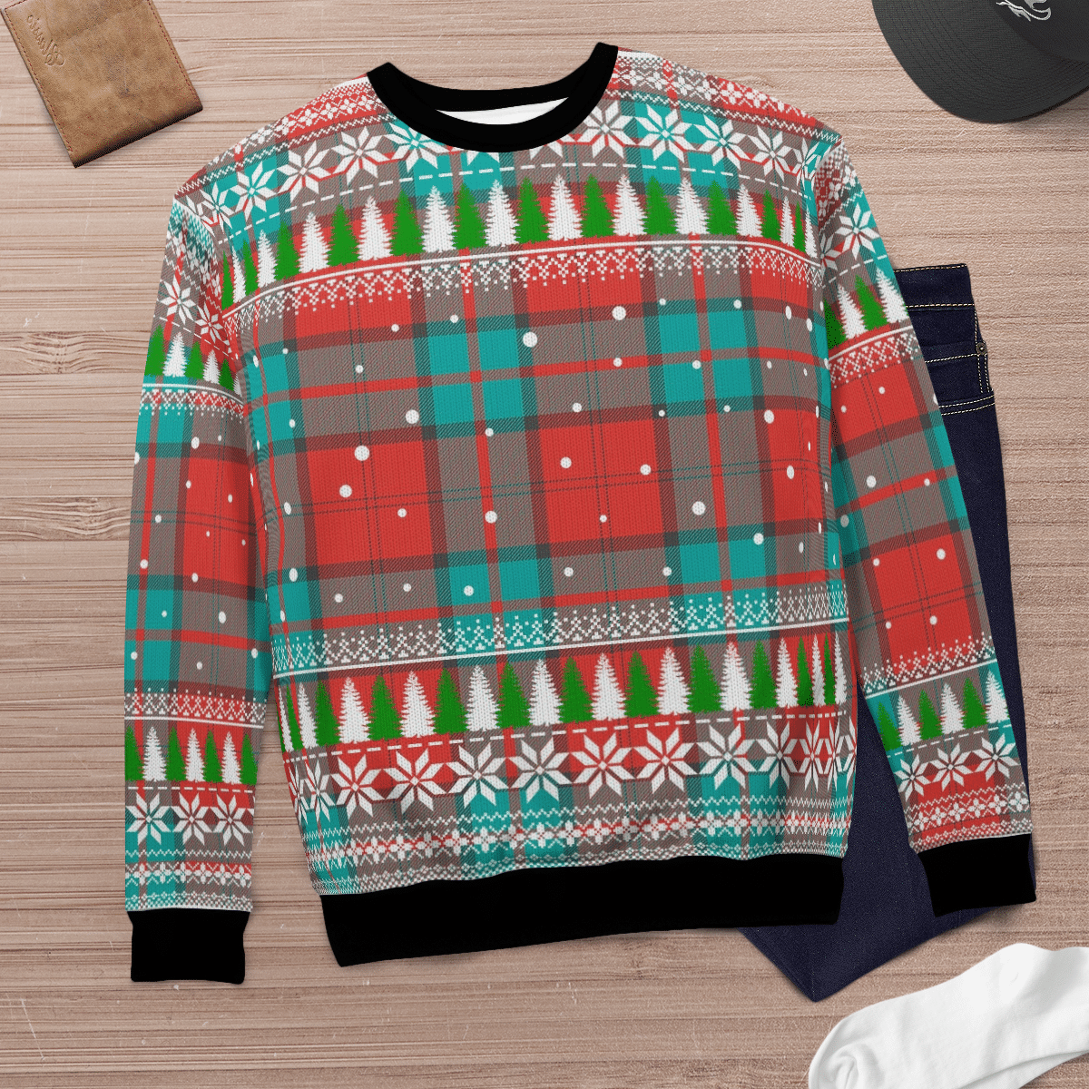 Clan Dunbar Ancient Tartan Christmas Ugly Sweater DE78 Dunbar Ancient Tartan Tartan Ugly Sweater   