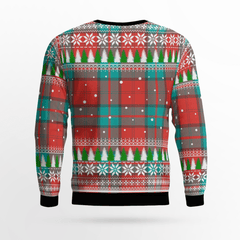 Clan Dunbar Ancient Tartan Christmas Ugly Sweater DE78 Dunbar Ancient Tartan Tartan Ugly Sweater   