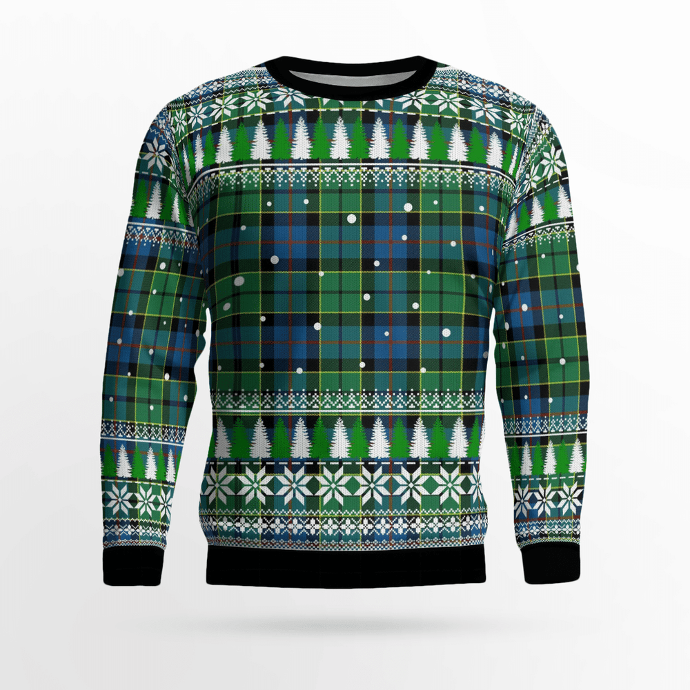 Clan Forsyth Ancient Tartan Christmas Ugly Sweater ZV71 Forsyth Ancient Tartan Tartan Ugly Sweater   