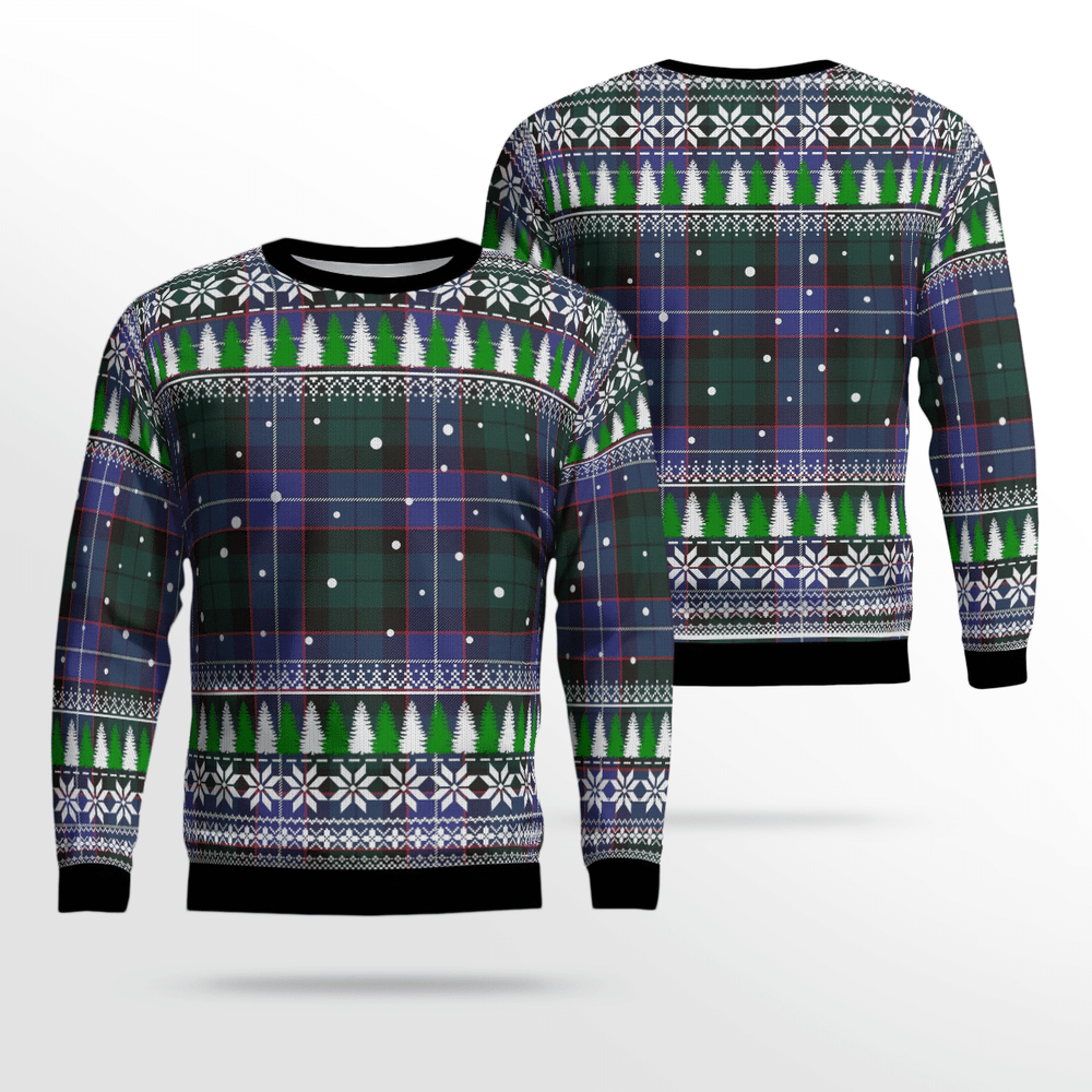 Clan Guthrie Modern Tartan Christmas Ugly Sweater YE85 Guthrie Modern Tartan Tartan Ugly Sweater   