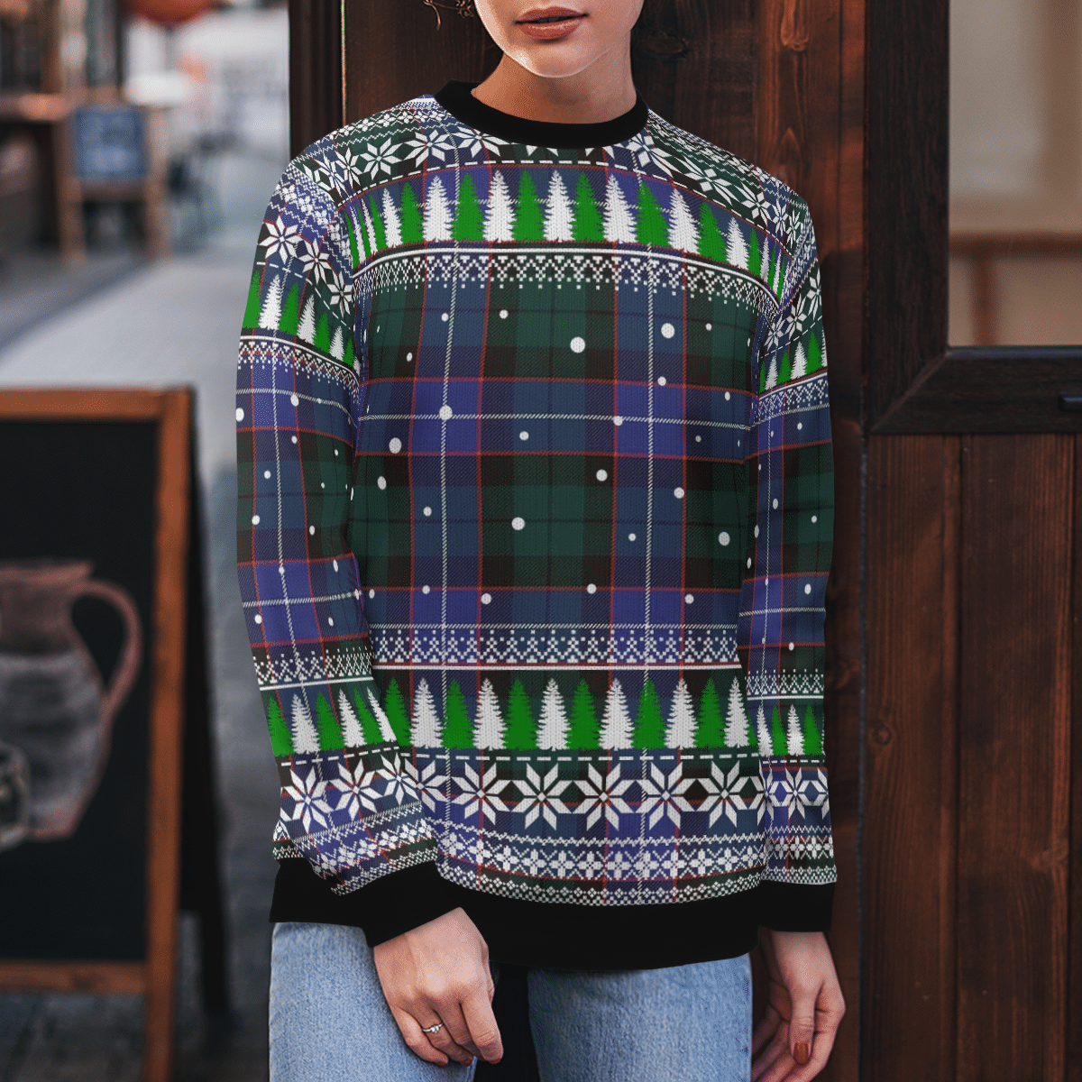 Clan Guthrie Modern Tartan Christmas Ugly Sweater YE85 Guthrie Modern Tartan Tartan Ugly Sweater   