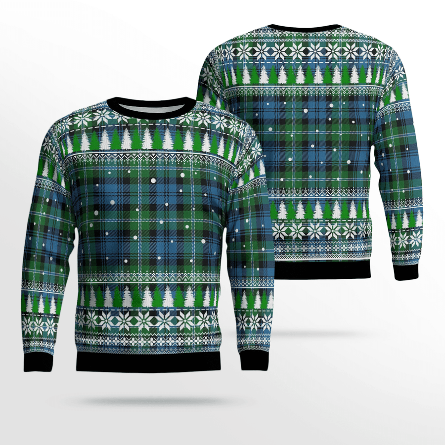 Clan Lyon Tartan Christmas Ugly Sweater QK89 Lyon Tartan Tartan Ugly Sweater   