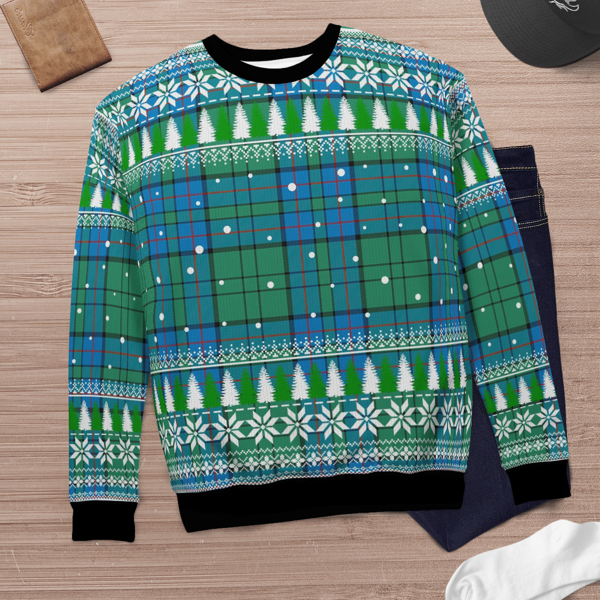 Clan Lockhart Tartan Christmas Ugly Sweater QI78 Lockhart Tartan Tartan Ugly Sweater   