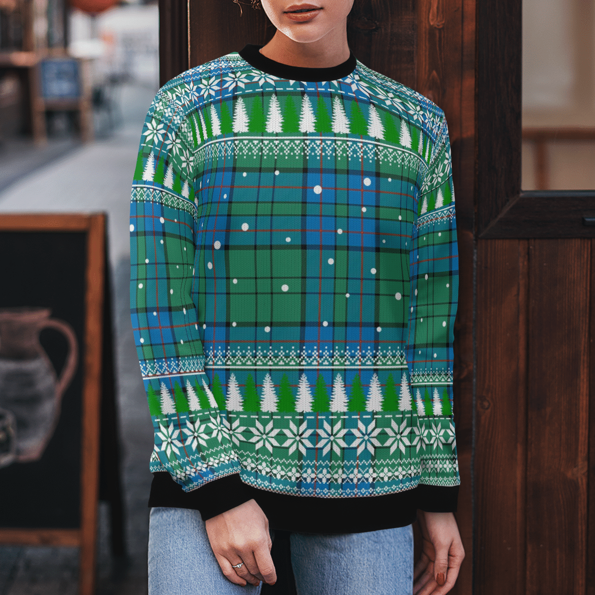 Clan Lockhart Tartan Christmas Ugly Sweater QI78 Lockhart Tartan Tartan Ugly Sweater   