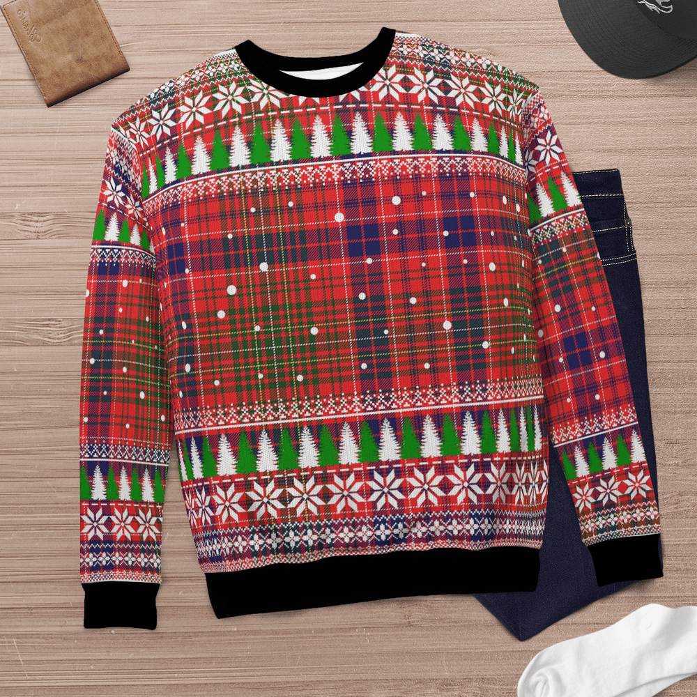 Clan Lumsden Modern Tartan Christmas Ugly Sweater CY44 Lumsden Modern Tartan Tartan Ugly Sweater   