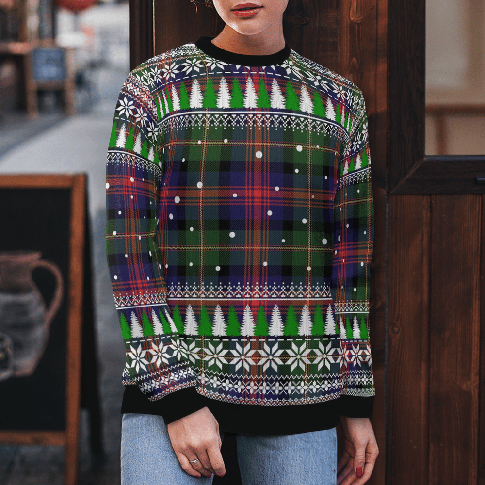 Clan Logan Modern Tartan Christmas Ugly Sweater HF65 Logan Modern Tartan Tartan Ugly Sweater   