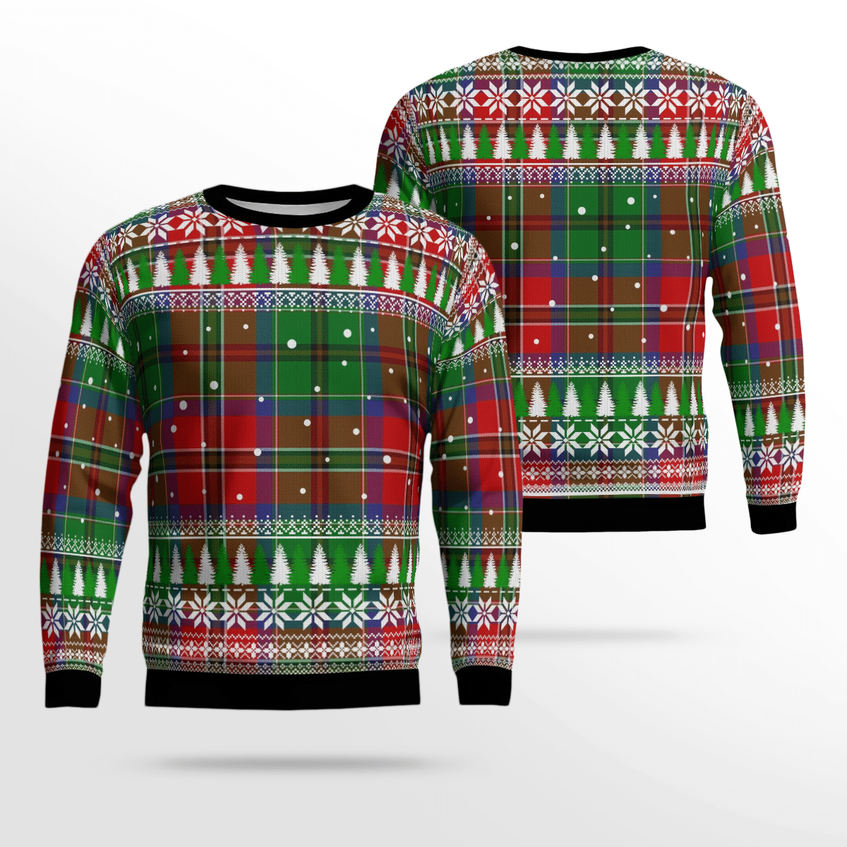 Clan MacCulloch Tartan Christmas Ugly Sweater EH44 MacCulloch Tartan Tartan Ugly Sweater   