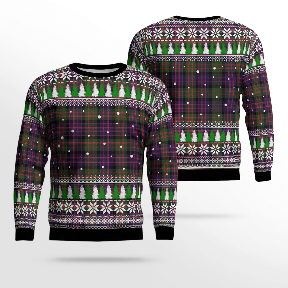 Clan MacDonald Modern Tartan Christmas Ugly Sweater CG98 MacDonald Modern Tartan Tartan Ugly Sweater   
