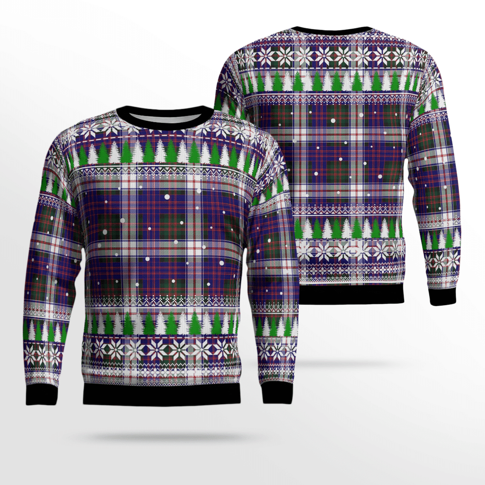 Clan MacDonald Dress Modern Tartan Christmas Ugly Sweater GK52 MacDonald Dress Modern Tartan Tartan Ugly Sweater   