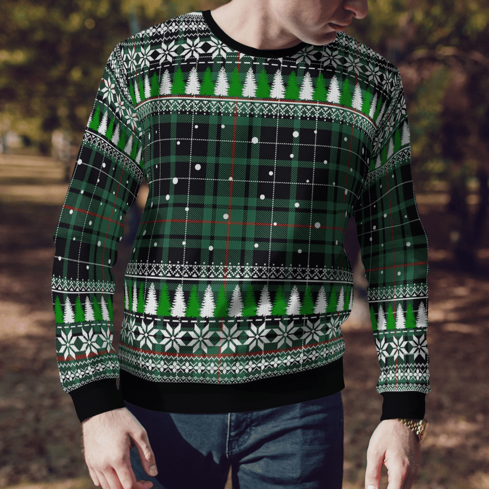 Clan MacAulay Hunting Ancient Tartan Christmas Ugly Sweater AW83 MacAulay Hunting Ancient Tartan Tartan Ugly Sweater   