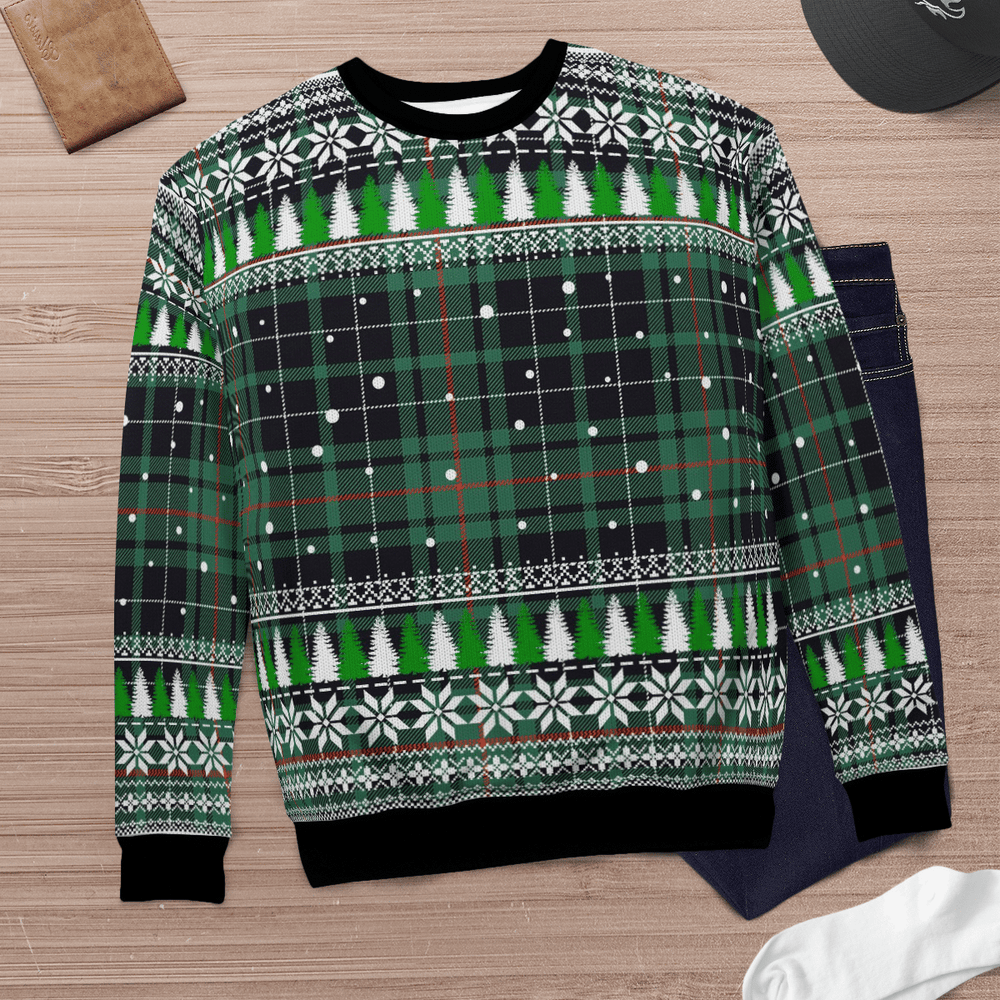 Clan MacAulay Hunting Ancient Tartan Christmas Ugly Sweater AW83 MacAulay Hunting Ancient Tartan Tartan Ugly Sweater   