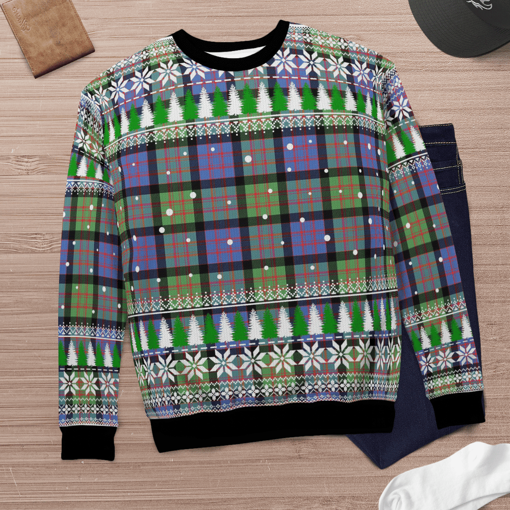 Clan MacDonald Ancient Tartan Christmas Ugly Sweater PS52 MacDonald Ancient Tartan Tartan Ugly Sweater   