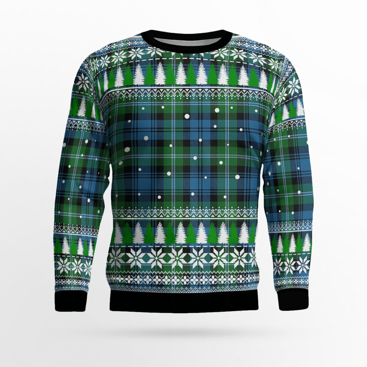 Clan Lyon Tartan Christmas Ugly Sweater QK89 Lyon Tartan Tartan Ugly Sweater   