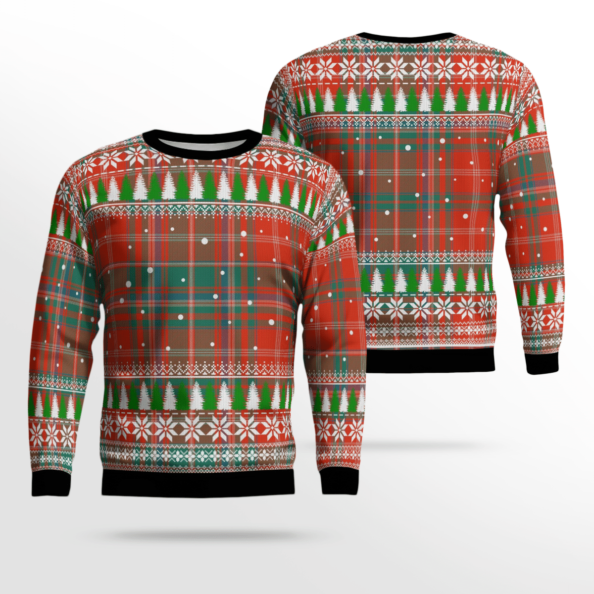 Clan MacDougall Ancient Tartan Christmas Ugly Sweater YX67 MacDougall Ancient Tartan Tartan Ugly Sweater   