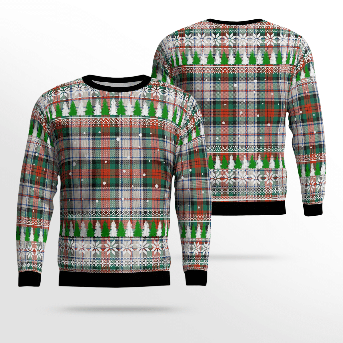 Clan MacDuff Dress Ancient Tartan Christmas Ugly Sweater MU27 MacDuff Dress Ancient Tartan Tartan Ugly Sweater   