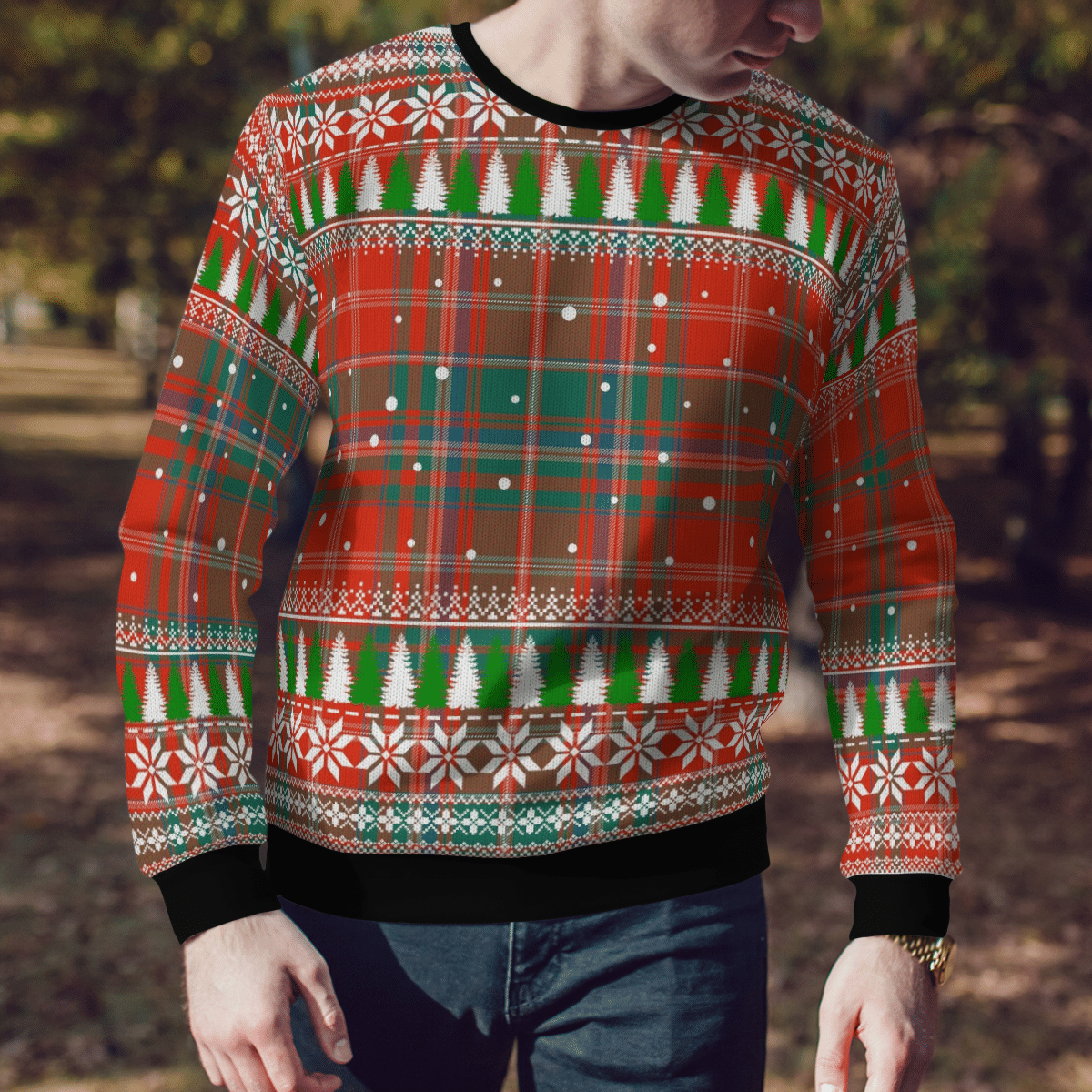 Clan MacDougall Ancient Tartan Christmas Ugly Sweater YX67 MacDougall Ancient Tartan Tartan Ugly Sweater   