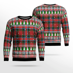 Clan MacDuff Modern Tartan Christmas Ugly Sweater IW19 MacDuff Modern Tartan Tartan Ugly Sweater   