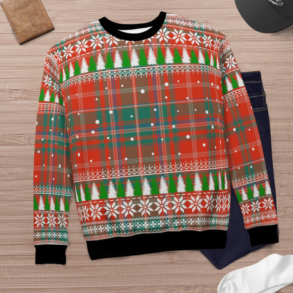 Clan MacDougall Ancient Tartan Christmas Ugly Sweater YX67 MacDougall Ancient Tartan Tartan Ugly Sweater   