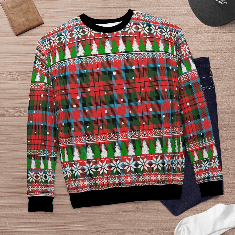 Clan MacDuff Modern Tartan Christmas Ugly Sweater IW19 MacDuff Modern Tartan Tartan Ugly Sweater   
