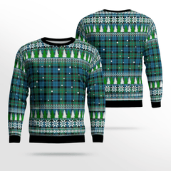 Clan MacEwen Ancient Tartan Christmas Ugly Sweater XF25 MacEwen Ancient Tartan Tartan Ugly Sweater   