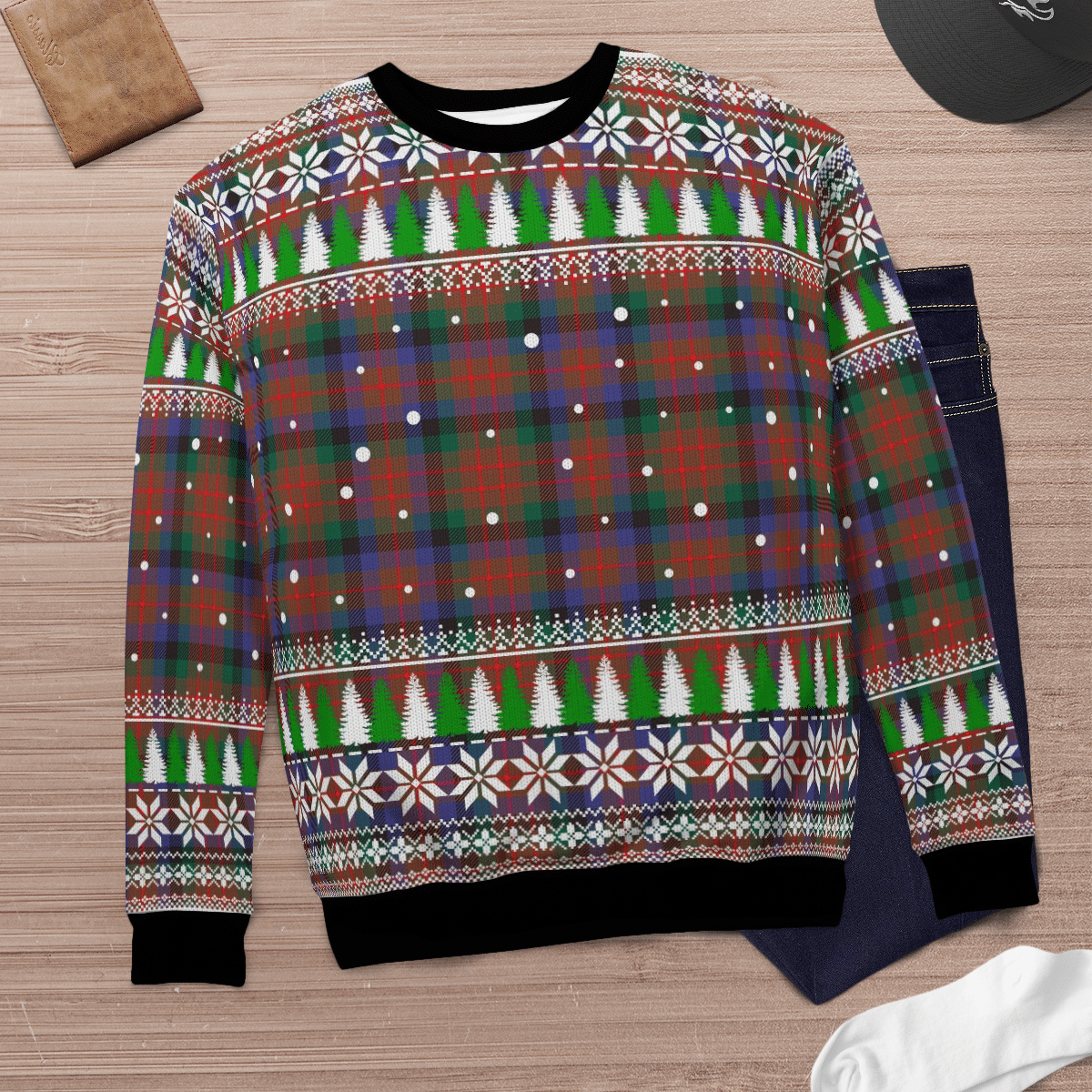 Clan MacDuff Hunting Modern Tartan Christmas Ugly Sweater ZC69 MacDuff Hunting Modern Tartan Tartan Ugly Sweater   