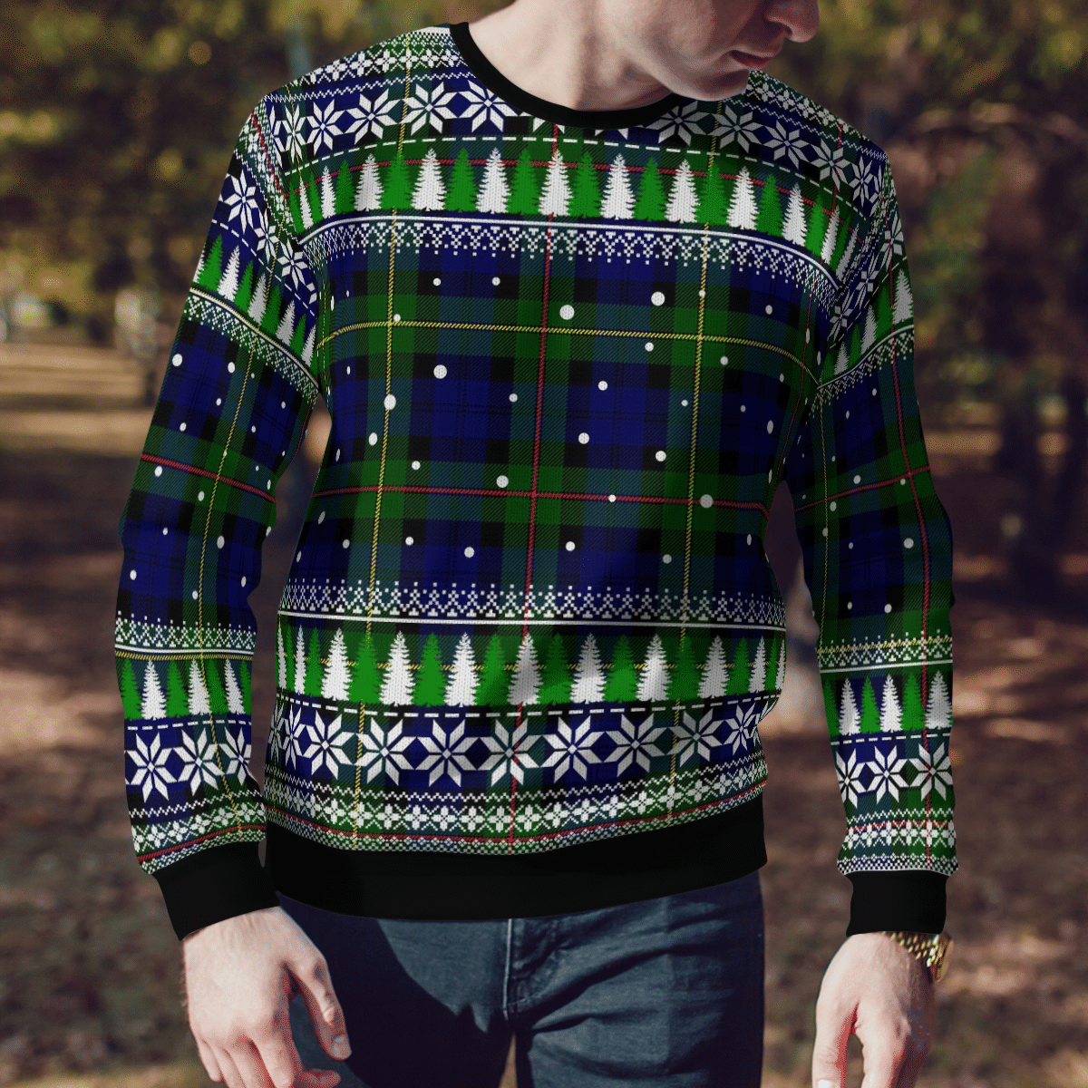 Clan MacEwen Modern Tartan Christmas Ugly Sweater WB74 MacEwen Modern Tartan Tartan Ugly Sweater   