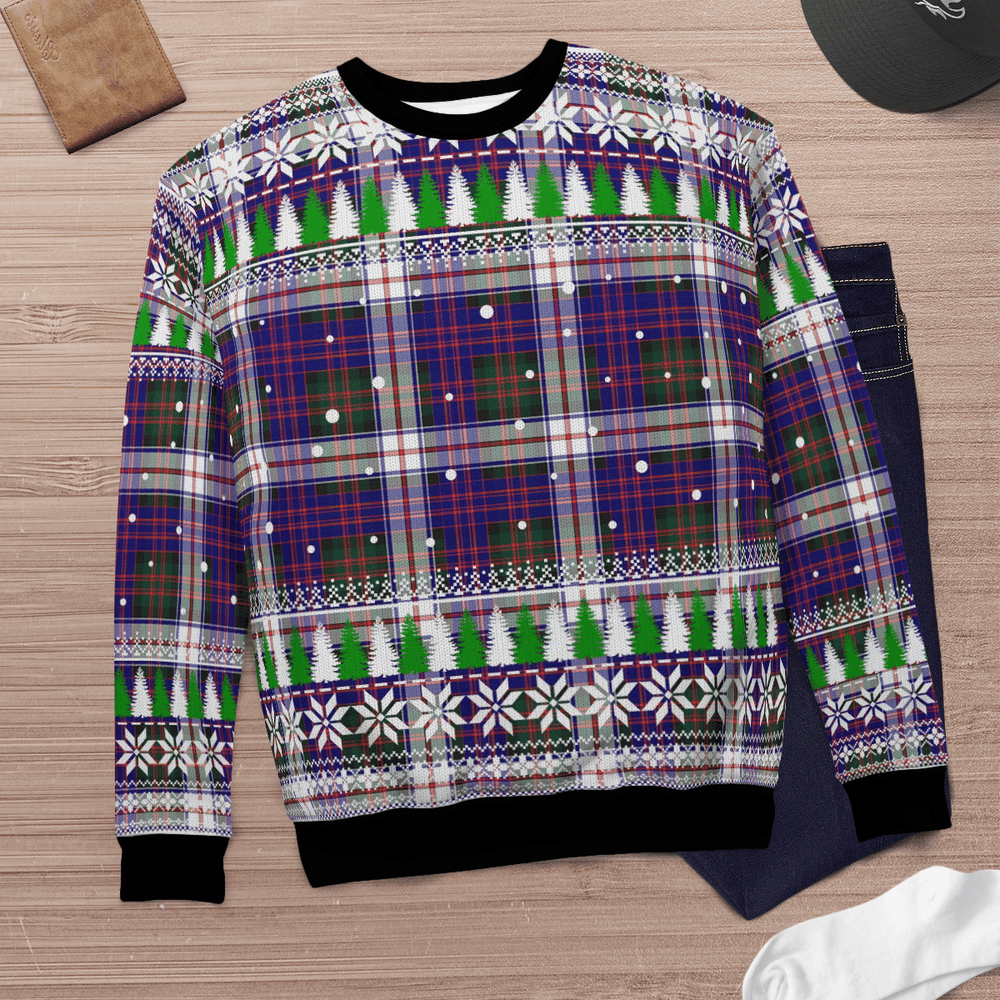 Clan MacDonald Dress Modern Tartan Christmas Ugly Sweater GK52 MacDonald Dress Modern Tartan Tartan Ugly Sweater   