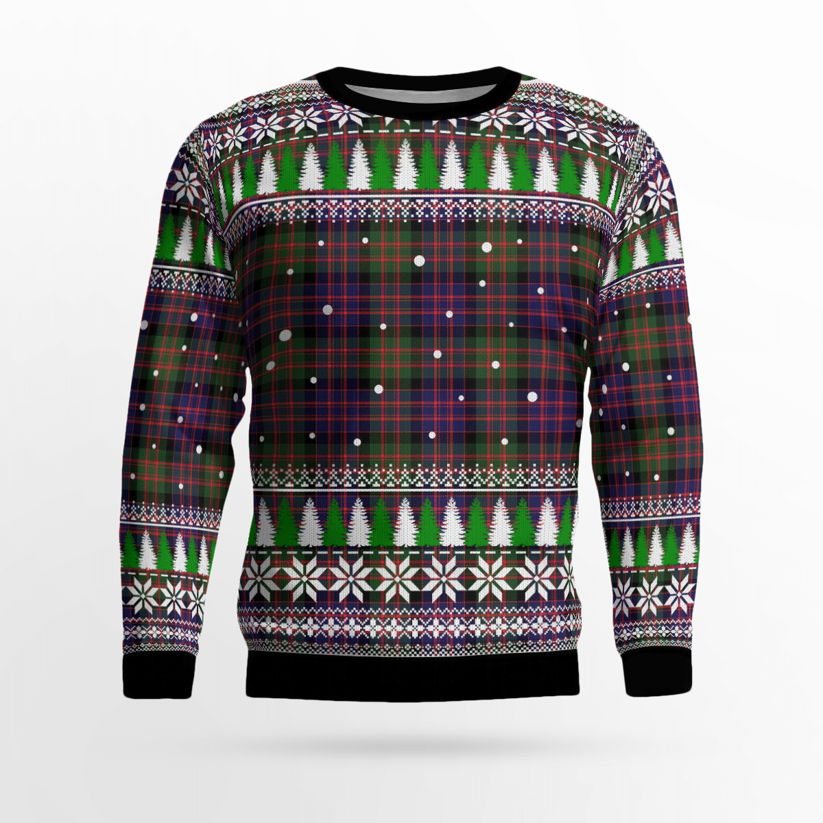 Clan MacDonald Modern Tartan Christmas Ugly Sweater CG98 MacDonald Modern Tartan Tartan Ugly Sweater   