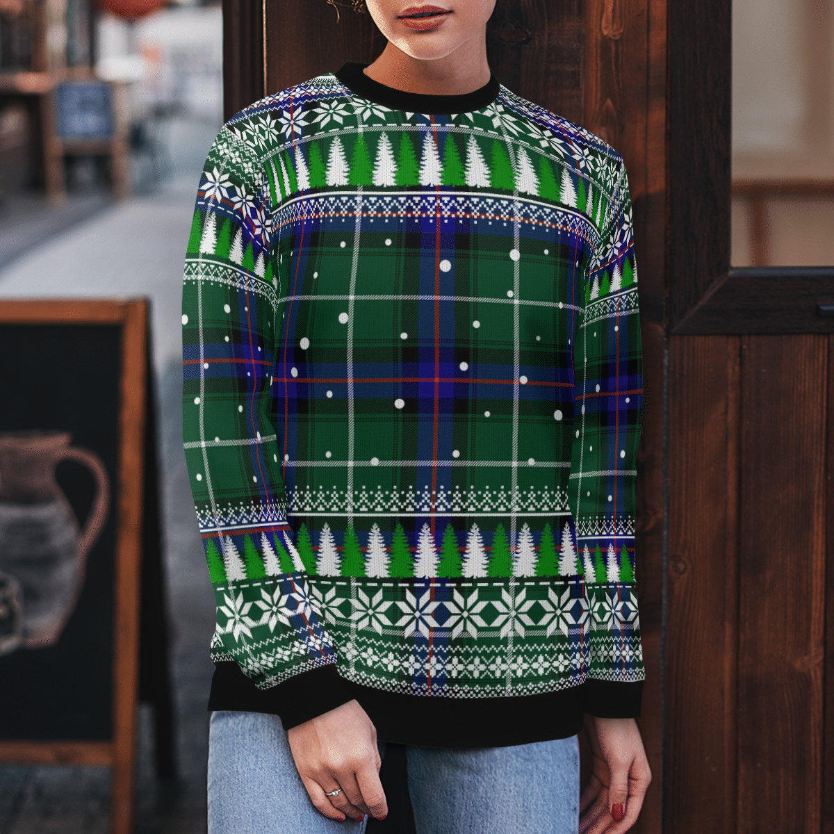 Clan MacDonald of the Isles Hunting Modern Tartan Christmas Ugly Sweater QO78 MacDonald of the Isles Hunting Modern Tartan Tartan Ugly Sweater   