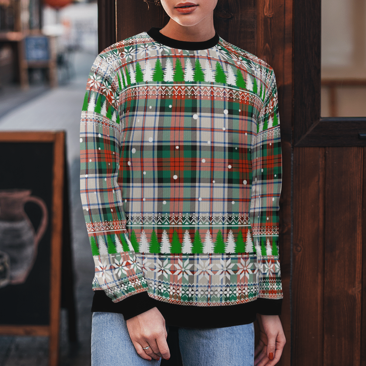 Clan MacDuff Dress Ancient Tartan Christmas Ugly Sweater MU27 MacDuff Dress Ancient Tartan Tartan Ugly Sweater   