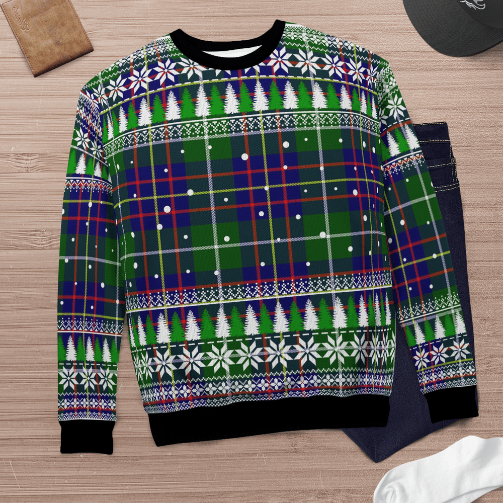 Clan Inglis Modern Tartan Christmas Ugly Sweater IC98 Inglis Modern Tartan Tartan Ugly Sweater   
