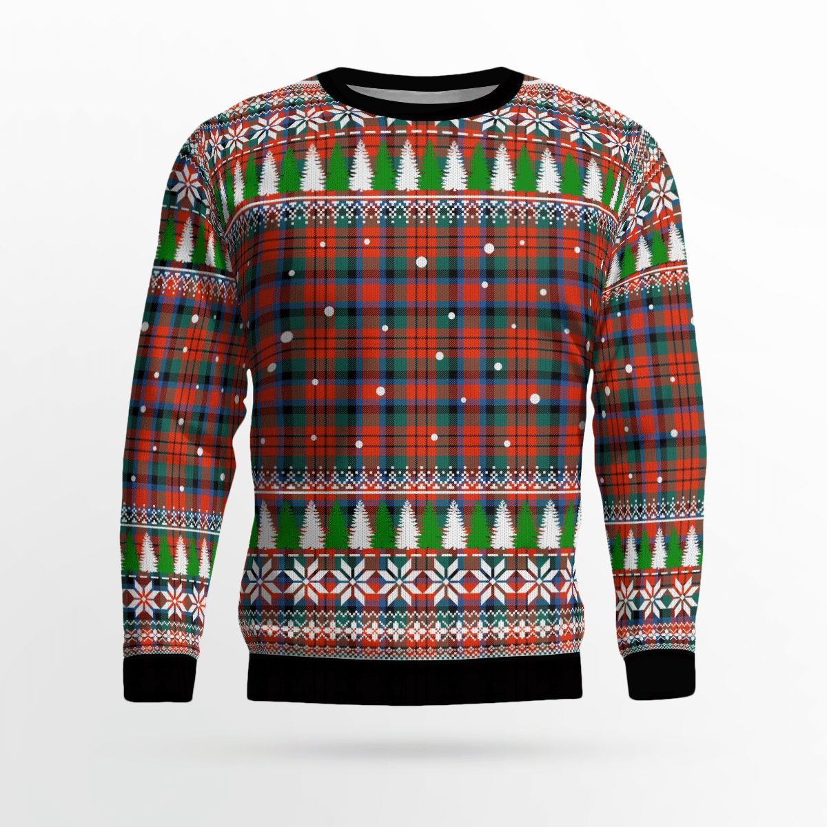 Clan MacDuff Ancient Tartan Christmas Ugly Sweater PE97 MacDuff Ancient Tartan Tartan Ugly Sweater   