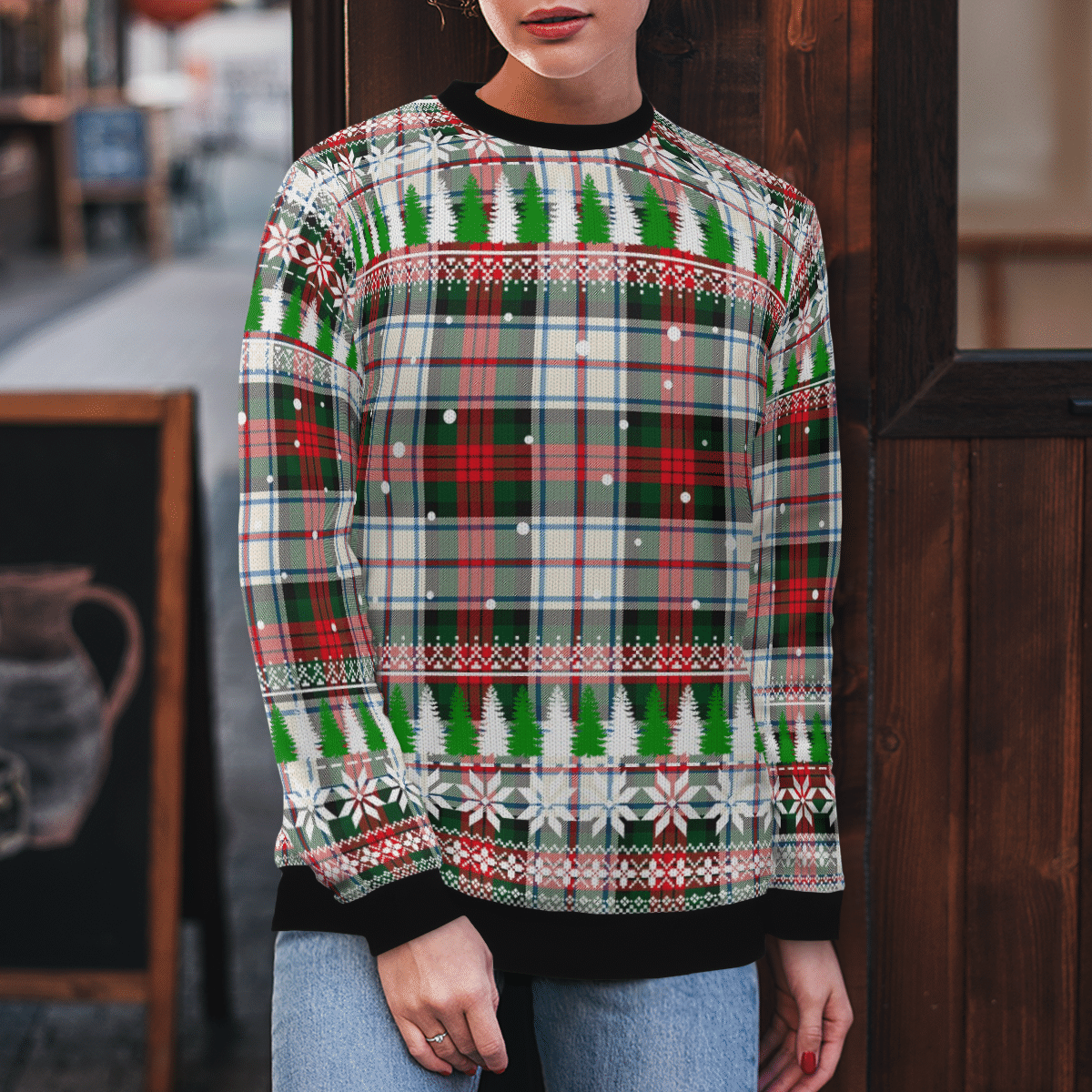 Clan MacDuff Dress Modern Tartan Christmas Ugly Sweater RL84 MacDuff Dress Modern Tartan Tartan Ugly Sweater   