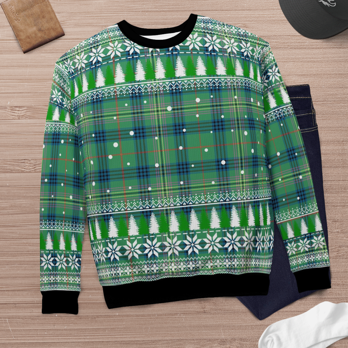 Clan Kennedy Ancient Tartan Christmas Ugly Sweater KC39 Kennedy Ancient Tartan Tartan Ugly Sweater   