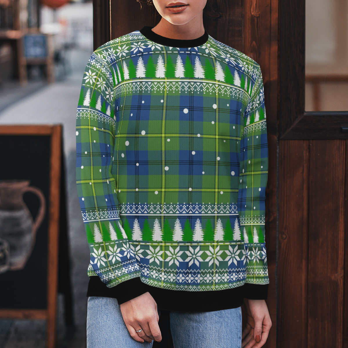 Clan Johnston Ancient Tartan Christmas Ugly Sweater NF15 Johnston Ancient Tartan Tartan Ugly Sweater   