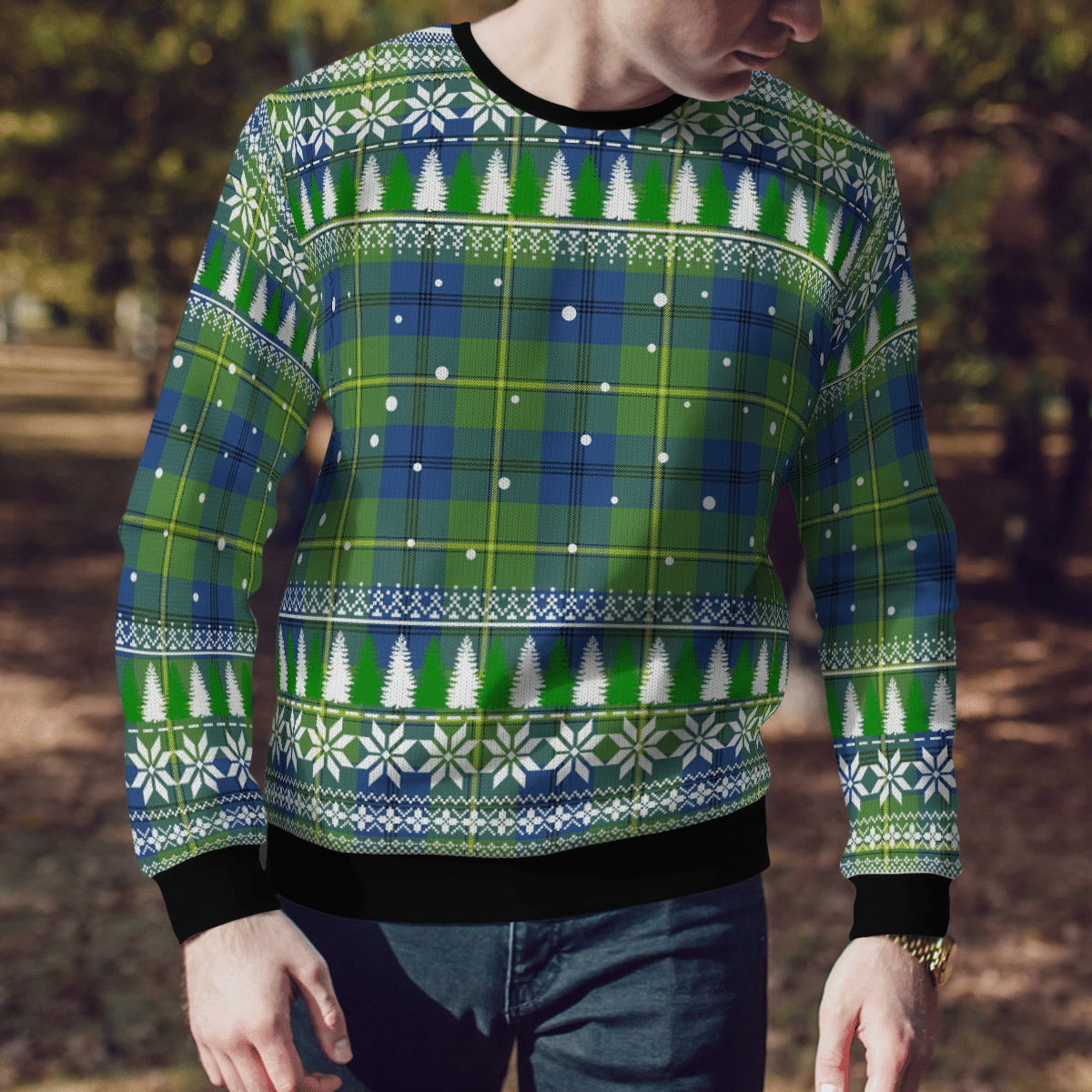 Clan Johnston Ancient Tartan Christmas Ugly Sweater NF15 Johnston Ancient Tartan Tartan Ugly Sweater   