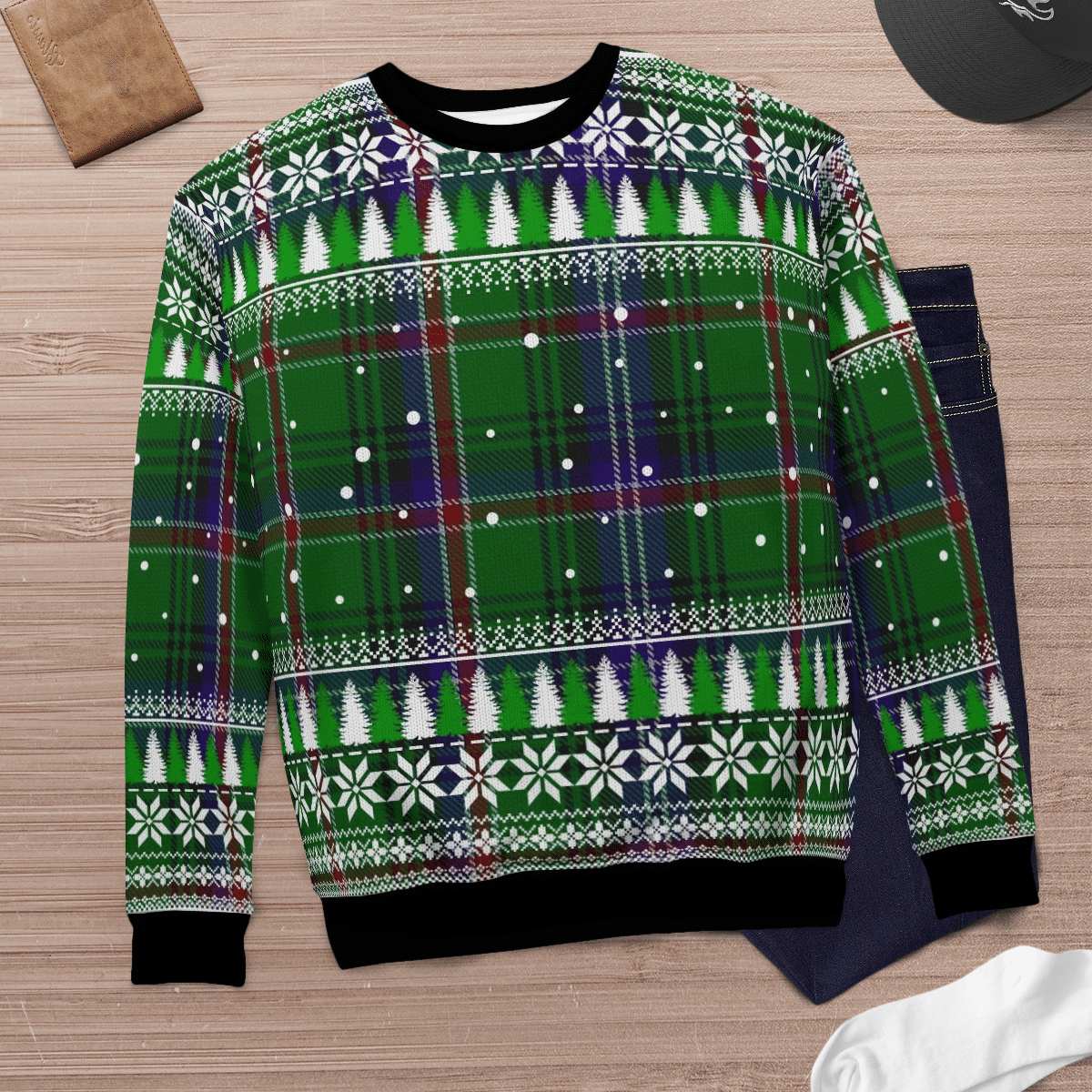 Clan Kirby Tartan Christmas Ugly Sweater GT77 Kirby Tartan Tartan Ugly Sweater   