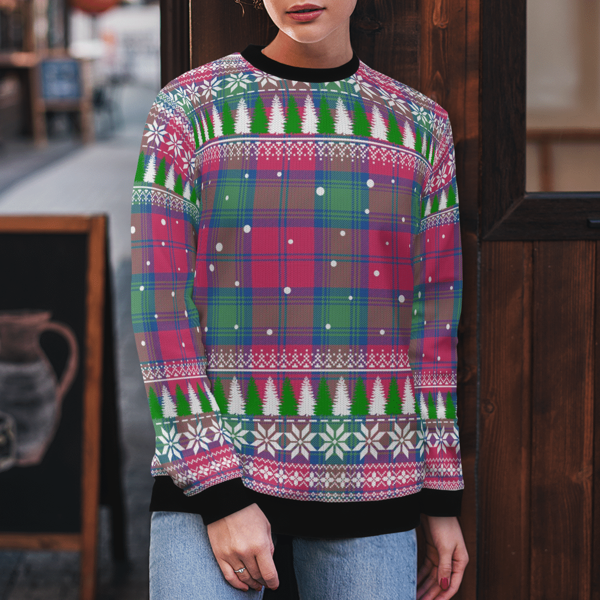 Clan Lindsay Ancient Tartan Christmas Ugly Sweater MX39 Lindsay Ancient Tartan Tartan Ugly Sweater   