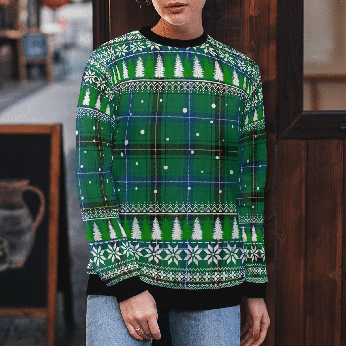 Clan Henderson Ancient Tartan Christmas Ugly Sweater RK15 Henderson Ancient Tartan Tartan Ugly Sweater   