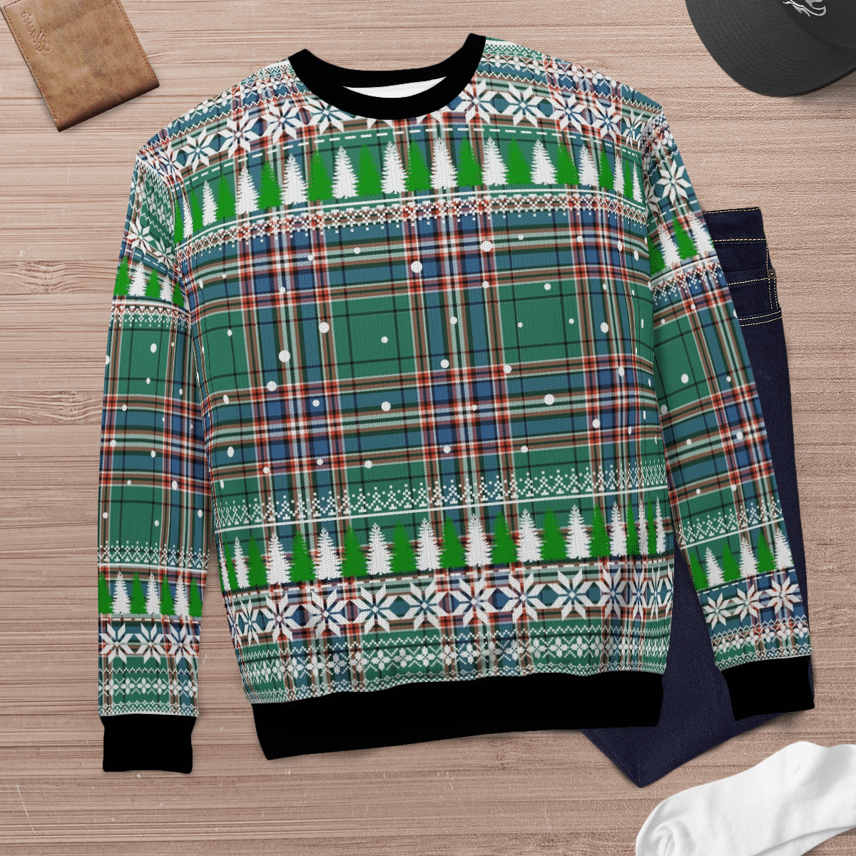 Clan MacFarlane Hunting Ancient Tartan Christmas Ugly Sweater AG64 MacFarlane Hunting Ancient Tartan Tartan Ugly Sweater   