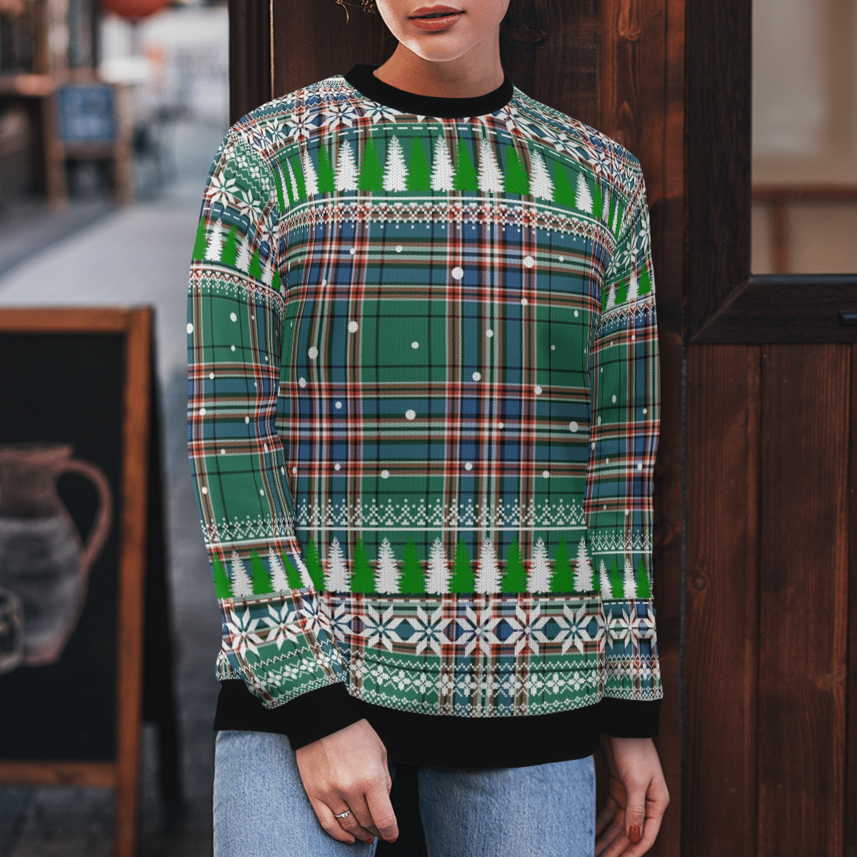 Clan MacFarlane Hunting Ancient Tartan Christmas Ugly Sweater AG64 MacFarlane Hunting Ancient Tartan Tartan Ugly Sweater   