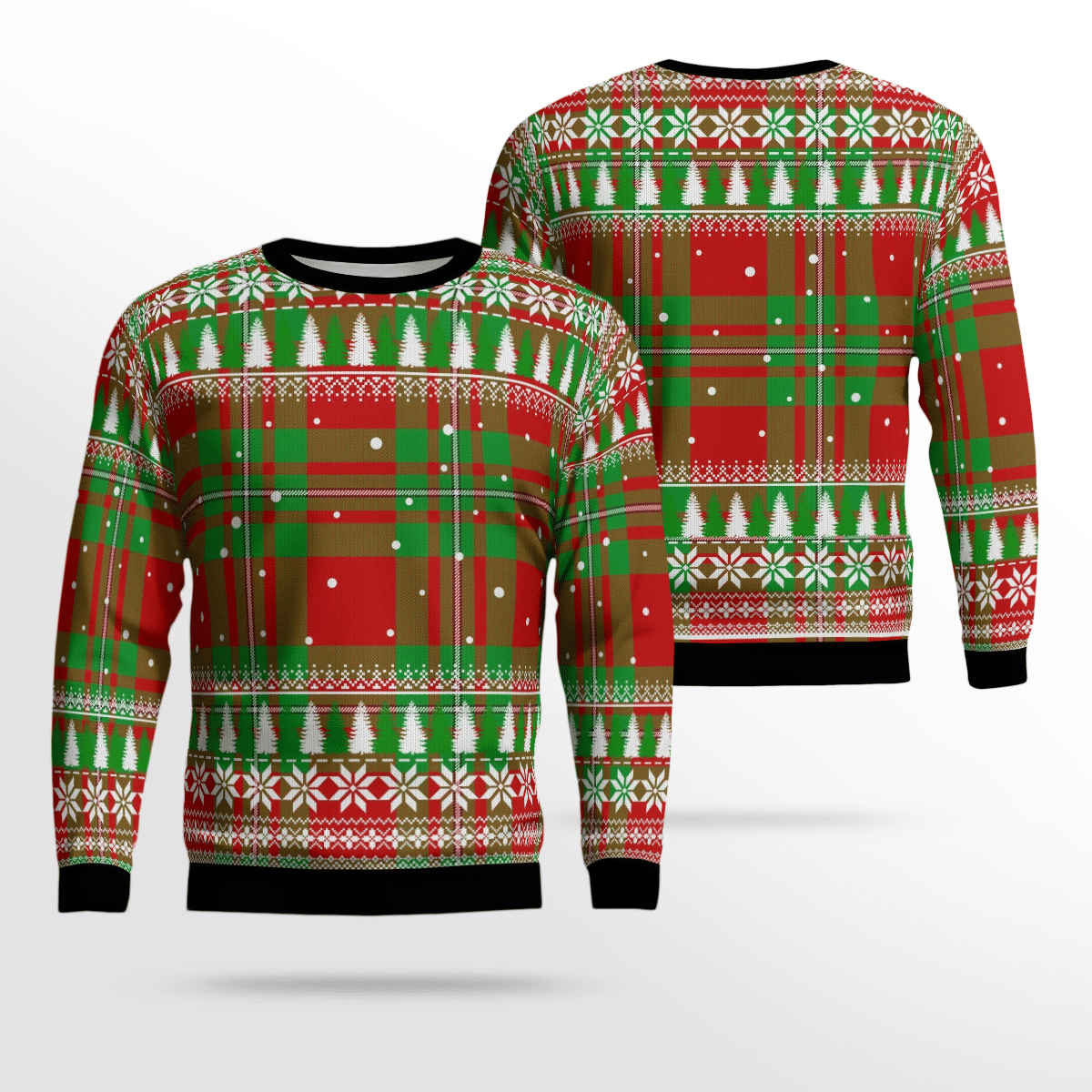 Clan MacGregor Modern Tartan Christmas Ugly Sweater ME60 MacGregor Modern Tartan Tartan Ugly Sweater   