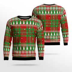 Clan MacGregor Modern Tartan Christmas Ugly Sweater ME60 MacGregor Modern Tartan Tartan Ugly Sweater   