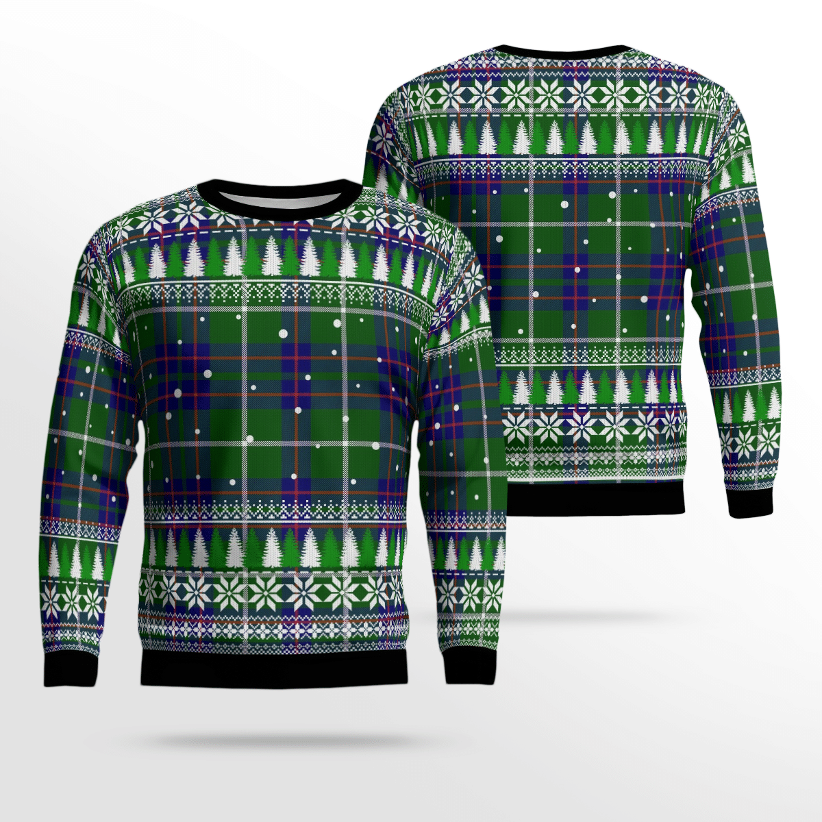 Clan MacIntyre Hunting Modern Tartan Christmas Ugly Sweater ZW24 MacIntyre Hunting Modern Tartan Tartan Ugly Sweater   
