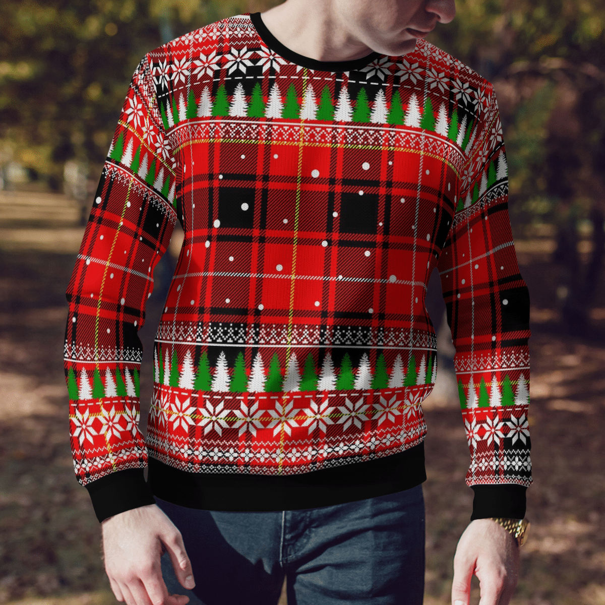 Clan MacIver Modern Tartan Christmas Ugly Sweater TB57 MacIver Modern Tartan Tartan Ugly Sweater   