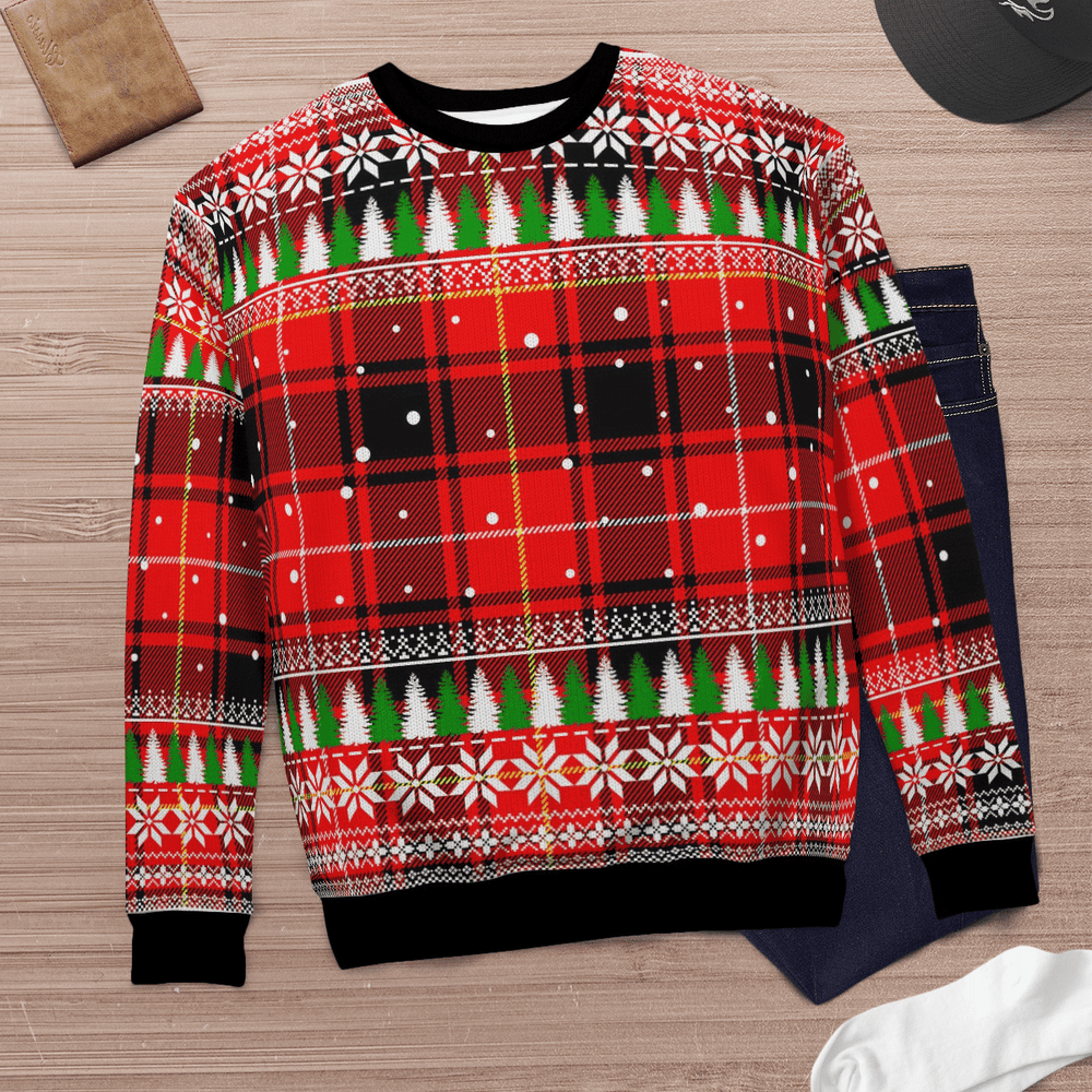 Clan MacIver Modern Tartan Christmas Ugly Sweater TB57 MacIver Modern Tartan Tartan Ugly Sweater   