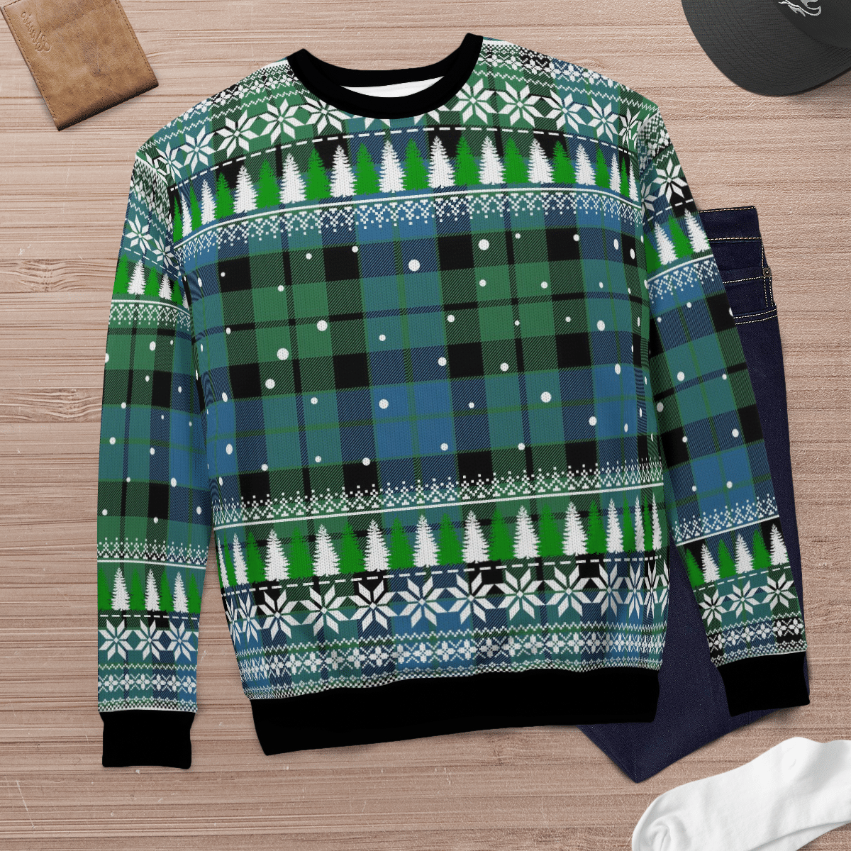 Clan MacKay Ancient Tartan Christmas Ugly Sweater DI98 MacKay Ancient Tartan Tartan Ugly Sweater   