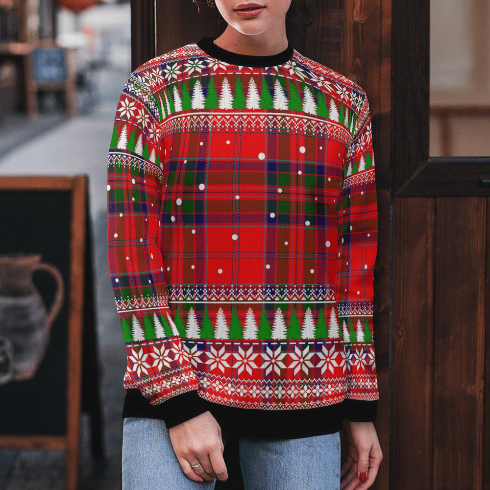 Clan MacGillivray Modern Tartan Christmas Ugly Sweater ZA34 MacGillivray Modern Tartan Tartan Ugly Sweater   